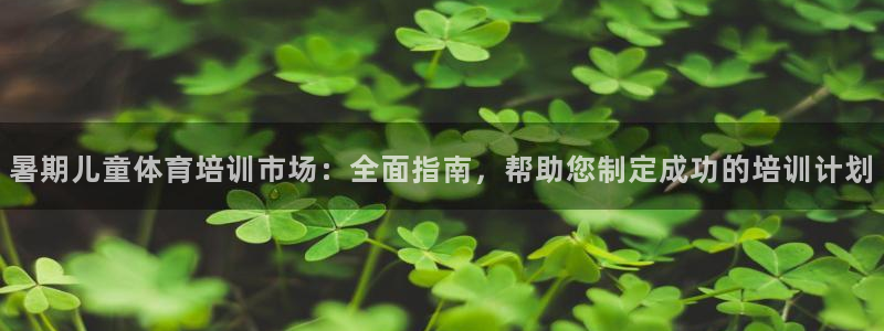 焦点娱乐负责人：暑期儿童体育培训市场：全面指南，帮助