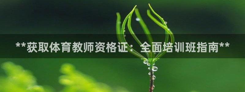 焦点娱乐平台客服：**获取体育教师资格证：全面培训班